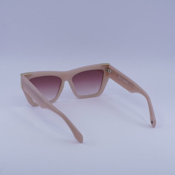 Palm Angels PERI099 HOLLYWOOD 6129 Sunglasses Pink Cat Eye Frame, Red Lenses - Picture 7 of 11